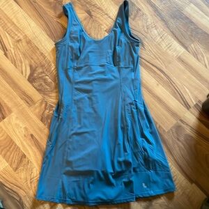 lole dress with built in shirts blue